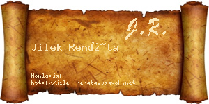 Jilek Renáta névjegykártya