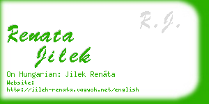 renata jilek business card